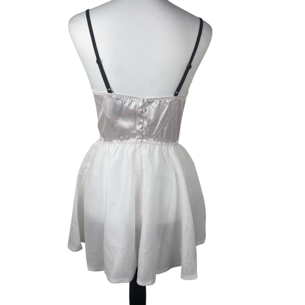 NWT Victoria's Secret White Corset Bustier Bow Slip Dress Bridal Wedding Medium - Picture 6 of 10